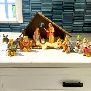 Vintage Goebel Nativity Set with 11 Figures